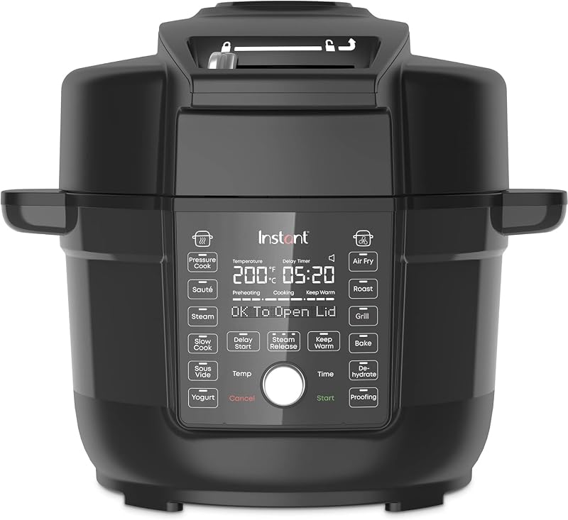 Instant Pot Duo Crisp and Accessories Ultimate Lid Air Fryer Multi-Cooker 1500W
