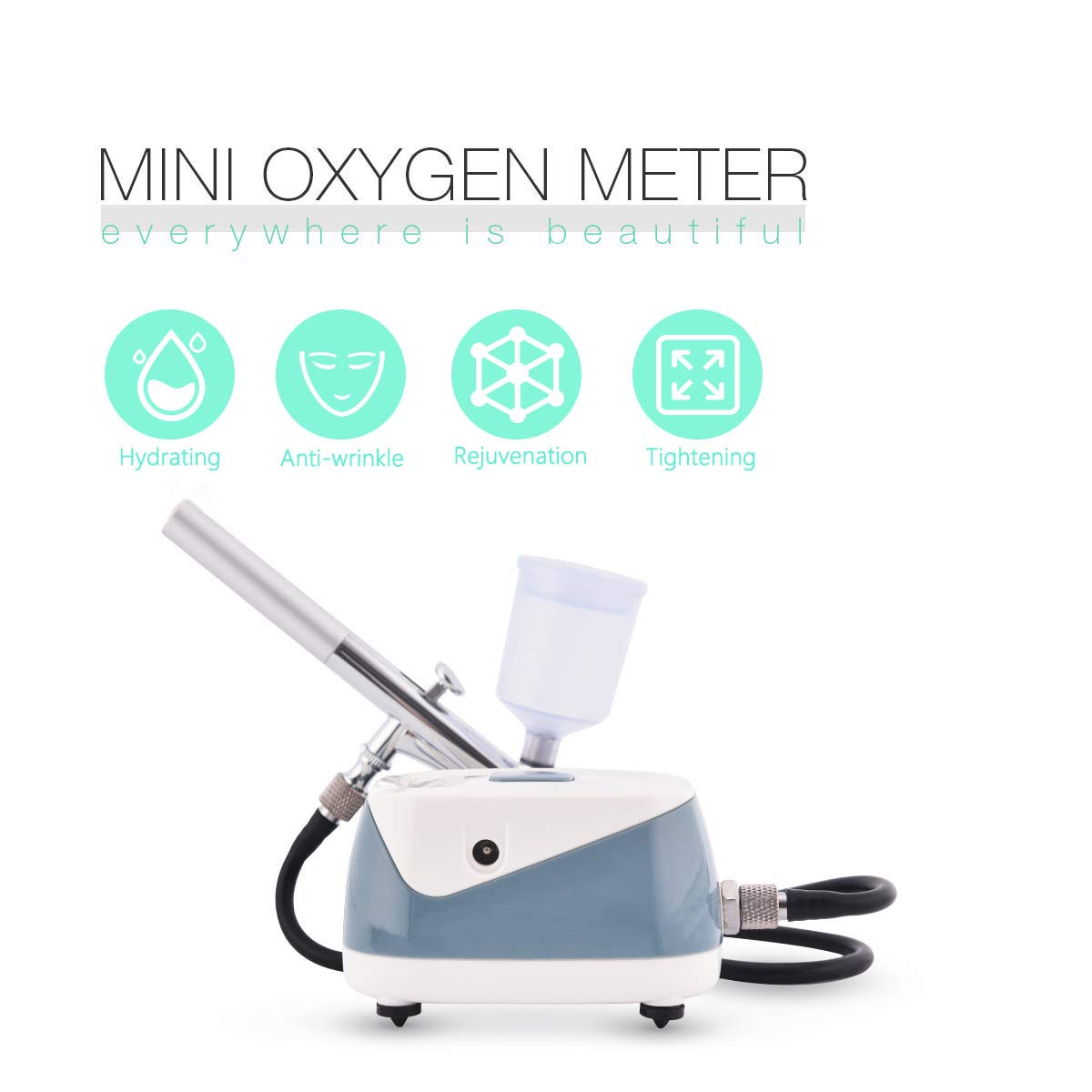 Facial Oxygen Spray Machine,High Pressure Nano Water Oxygen Meter Home SPA Facial Care For Deep Moisturizing Tattoo SPA Makeup Sprayer And Skin Anti Wrinkle Rejuvenation