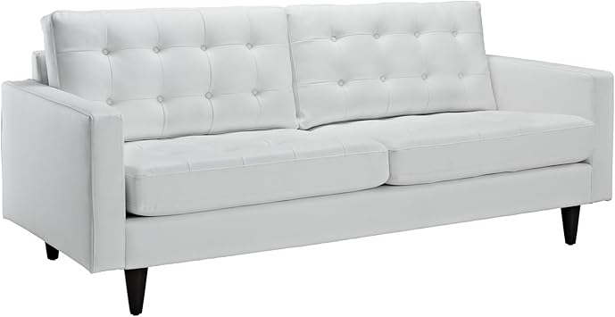 Amazon Com Modway Empress Mid Century Modern Upholstered Leather