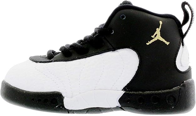 jordan jumpman pro black white metallic gold