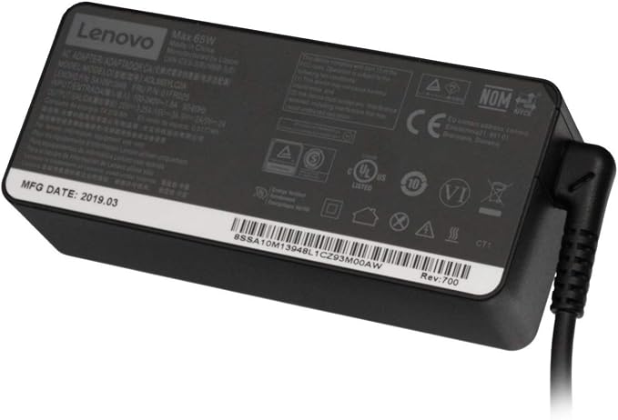 Lenovo Original USB-C Netzteil 65W - Kompatibel Mit ThinkPad X390, Yoga S940 U.a., Inkl. Netzkabel