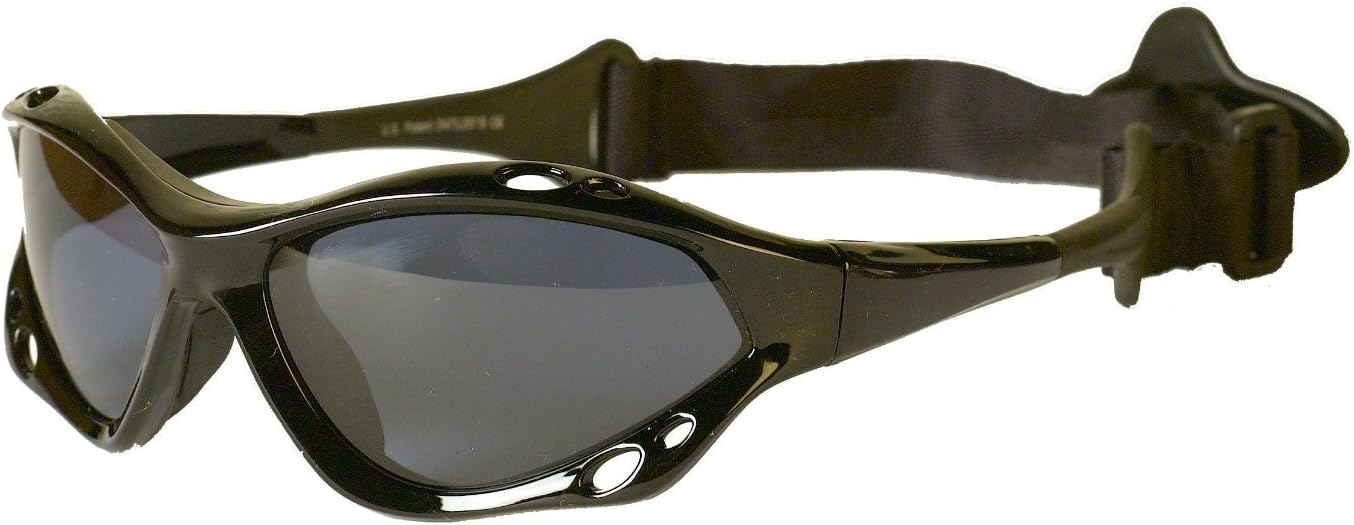 Waveshields Watersports Sunglasses Black Frame Smoke Lens
