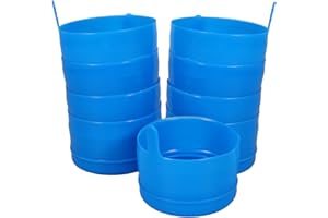 COHEALI 25pcs Screw Cap Replacement for Water Jug Bottles with Handle, Leak-proof Blue Bucket Bottle Cover