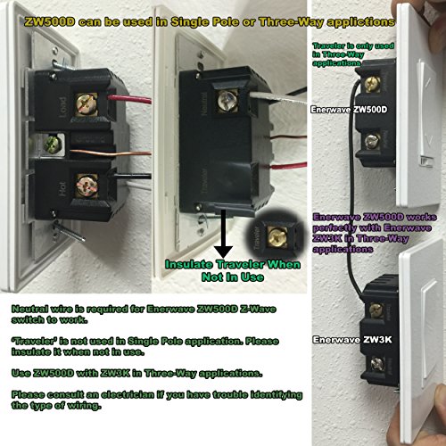 switch kuwait network Wave Wireless ZW500D Dimmer Wall In Enerwave Z Switch W