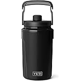 YETI Silo Half Gallon Insulated Chug Cap Water Jug – Leakproof, Lightweight Sports Bottle with Fence Hook Handle – Keeps Drinks Ice-Cold – Ideal for Gym, Sports & Tournaments, Black