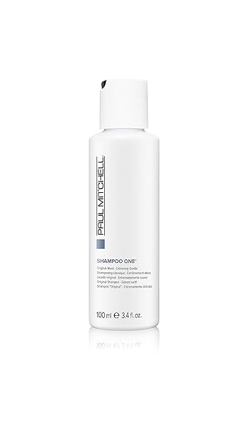PAUL MITCHELL SHAMPOO ONE, CLEANSES + BALANCES MOISTURE, FOR ALL HAIR TYPES, 3.4 FL. OZ.