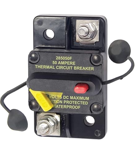 Amazon.com: Blue Sea Systems 7446 Circuit Breaker C-Series Flat