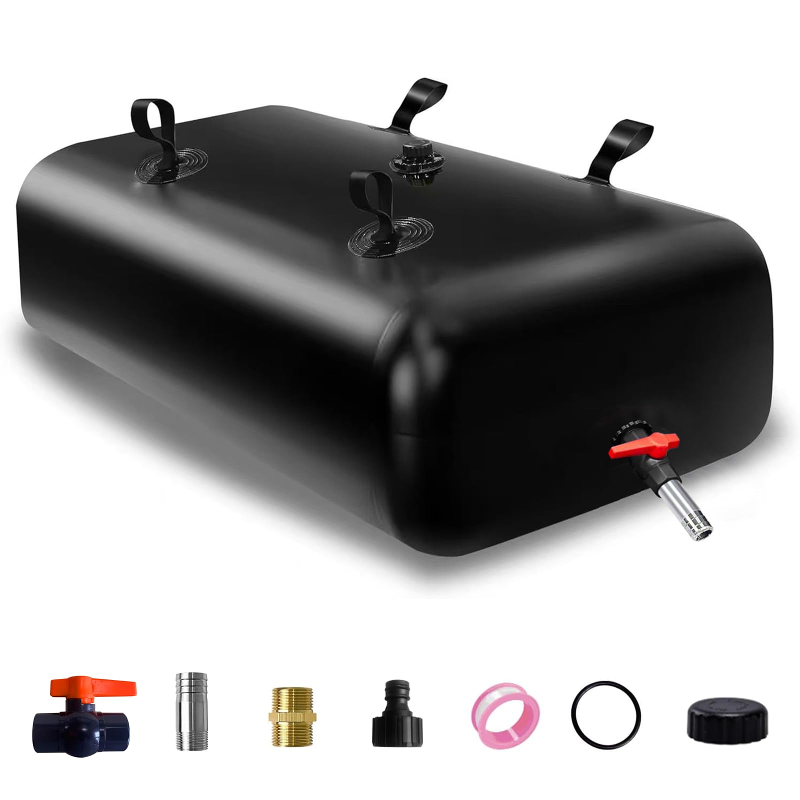 Photo 1 of 400 L/100 gal Water Bladder Storage Containers, Foldable Portable Water Tank Large Capacity Soft Water Bag, Drought Resistance, Fire Prevention, Emergency Water