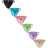 iKingsky Men's High-leg Opening Bikini Underwear Sexy Brazilian Back Mens Underwear Stretch String Briefs for Men