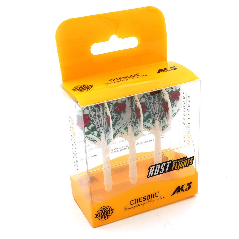 CUESOUL Integrated Dart Shaft and Flights Standard Shape,Set of 3 pcs Unique Designed Pattern