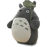 KO AMZ Kawaii Stuffed Totoro Plush Toy - Anime Animal Character Simulation | an Ideal Gift for Your Loved Ones (Lotus Leaf, 1