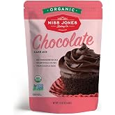 Miss Jones Baking Organic Cake and Cupcake Mix, Non-GMO, Vegan-Friendly, Moist and Fluffy: Chocolate (Pack of 1)