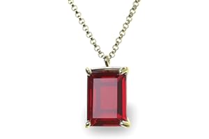 Alluring Garnet Pendant Necklace - Custom Pendant Jewelry Necklace for Women - Fashion Jewelry, Bridal Jewelry, Birthstone Je