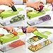 Richday Vegetable Cutter 10 in 1 King Mandolin Chopper with Interchangeable 7 Stainless Steel Blades