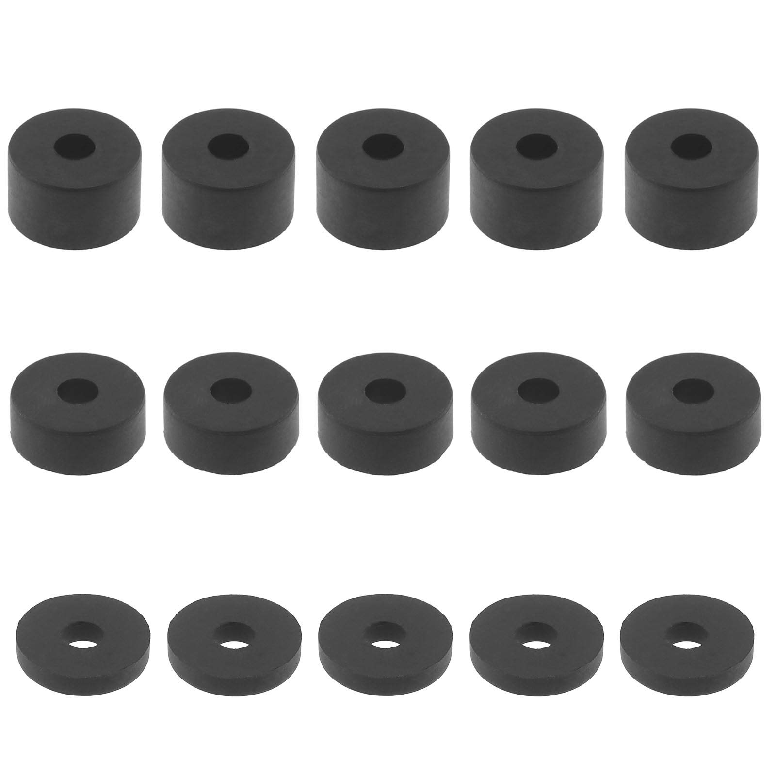 EMSea 15Pcs M8 Rubber Spacer Kit Assorted Thickness Standoff Washer for DIY Damping Absorbing Impact 26x15mm 26x10mm 26x5mm 5Pcs Each Size