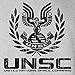 Mens Inspired By Halo Hoodie - UNSC - Sport Grey - Small