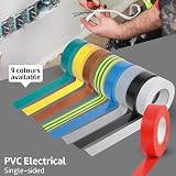 Mercury 20 Metre Electrical Insulation Tape White PVC Adhesive BS Approved view 2
