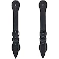 Hide & Drink, Set of 2 Single Spur Straps for Cowboy, Men and Women's Boots Equipment, Rodeo, Equestrian, Full Grain Leather, Handmade Western Accessories