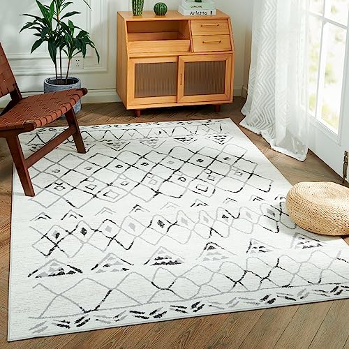 JINCHAN AREA RUG 3X5 MOROCCAN RUG WASHABLE RUG...