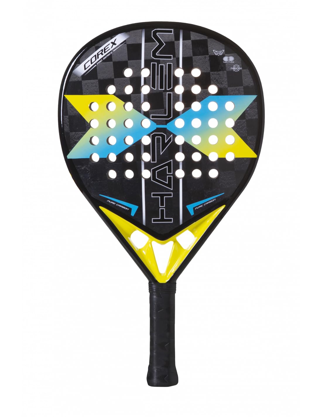HARLEM PADEL Bionic Padel Racquet, Adults Unisex, Black/Red, One Size