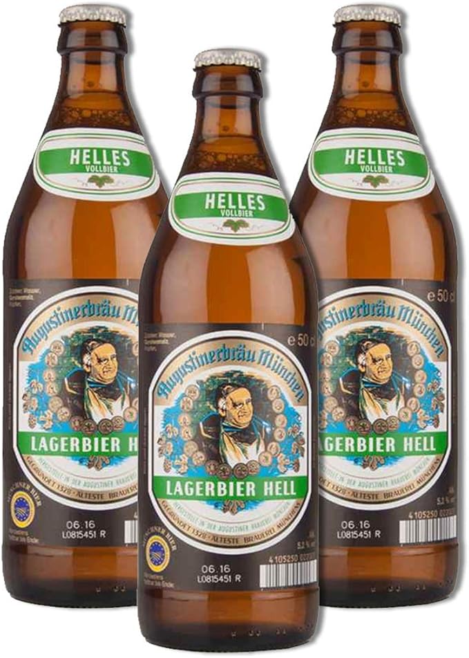 Augustiner Lager Helles German Craft Beer Pack (6 x 500ml): Amazon.co ...