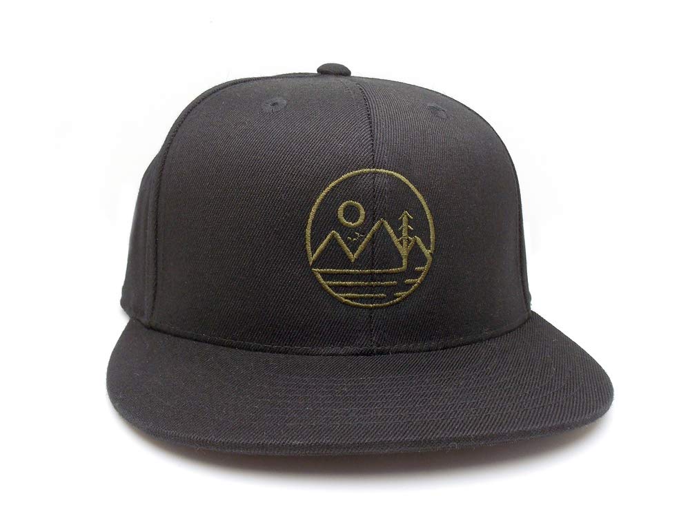 clearance Modern Mountain Hat - Mountain Themed Hat - Fitted and 