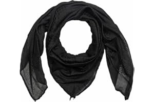 Merewill Cotton Shemagh Tactical Desert Wrap Keffiyeh Head Neck Arab Scarf For Men 49"x49"