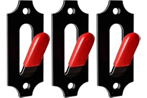 LAJIAOZ European Mount Skull Hangers with Free Silicone Protector Deer Skull Mount Hanger for Indoor Outdoor Deco, Hanging Antelope, Cattle, Coyote and Small Game Animals(3Pcs, Red)