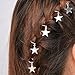 Bluelans 5pcs Dread Lock Dreadlocks Silver Star Metal Cuffs Clips Braiding Hair Decoration Filigree Hair Ring (Silver)