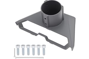 Pipe Adapter Compatible with Starlink V3/V4, Weatherproof Metal Triangle Base Pipe Connector for 1-2.1 Inch Pole Hardware Inc