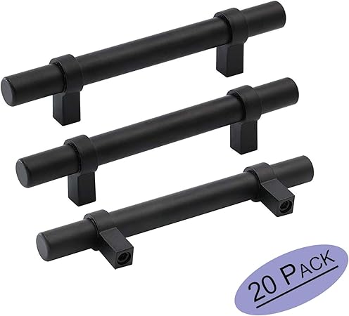 Goldenwarm Kitchen Cabinet Handles Black Drawer Pulls Lst16bk96
