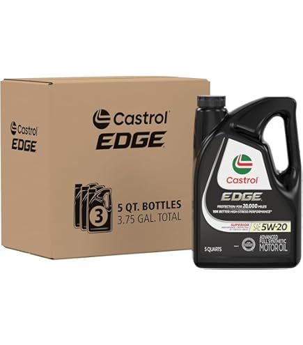 Castrol EDGE 0W-20　FE 8L CASTROL EDGE 0W-20 Advanced Full Synthetic Motor Oil, 1