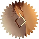 Andelaisi Boho Square Earrings Hollow Square Hoop Earrings Gold Square Studs Earrings Minimalist Geometric Square Earrings Jewelry for Women and Girls
