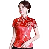 Shanghai Story Chinese Cheongsam Shirt Short Sleeve China Blouse for Women