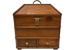 Schooner Bay Co. Portable British Campaign Chest- Antique Reproduction