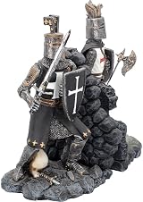 Nemesis Now The Duel Bookends 24cm Grey Hand-Painted Resin Decor view 6
