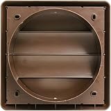 Kair Brown 150mm Louvred Wall Vent Grille with Backdraught Shutter 183mm view 4