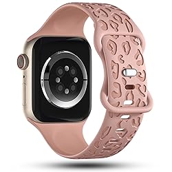 CreateGreat Engraved Leopard Bands Compatible with