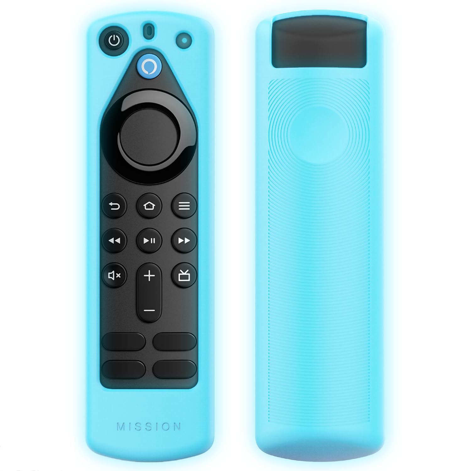 Made for Amazon Remote Cover Case, for Alexa Voice Remote (3rd Gen) - Glow in the Dark
