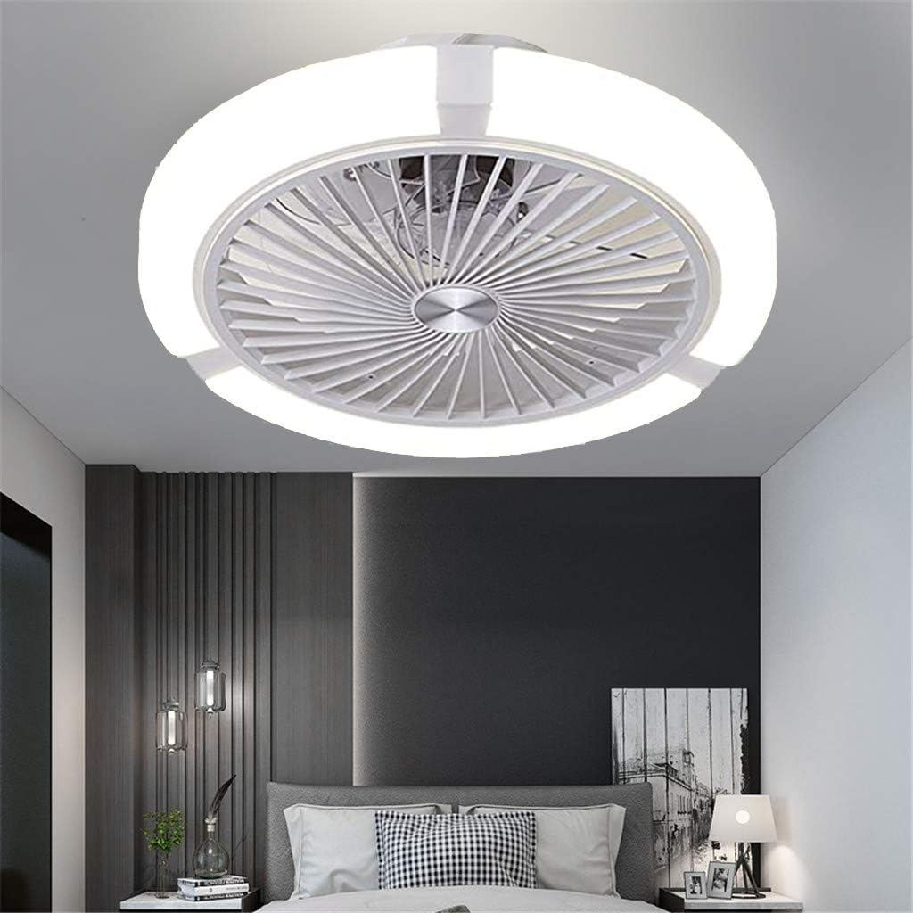 JINWELL Fan Ceiling Light Creative Modern Ceiling Light LED Dimmable with Remote Control Nursery Bedroom Lamp Office Restaurant Living Room Decorative Lighting (Size:59x9.5cm 2160 Lumens)