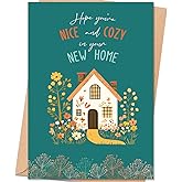 uugtcard New Home Greeting Card, Cozy Housewarming Card Gift for Women and Men, Congratulations Cards for New House