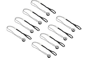 PATIKIL Camera Lens Cap Leash, 8Pcs Nylon Elastic Adhesive Cap Cover String Cord Keeper Holder for Outdoor Photography Camera