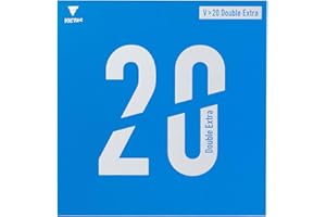 VICTAS MAX 200080 Table Tennis Rubber V>20 Double Extra Soft Back Black (0020)