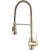 KRAUS Britt Commercial Style Kitchen Faucet in Spot Free Antique Champagne Bronze, KPF-1690SFACB