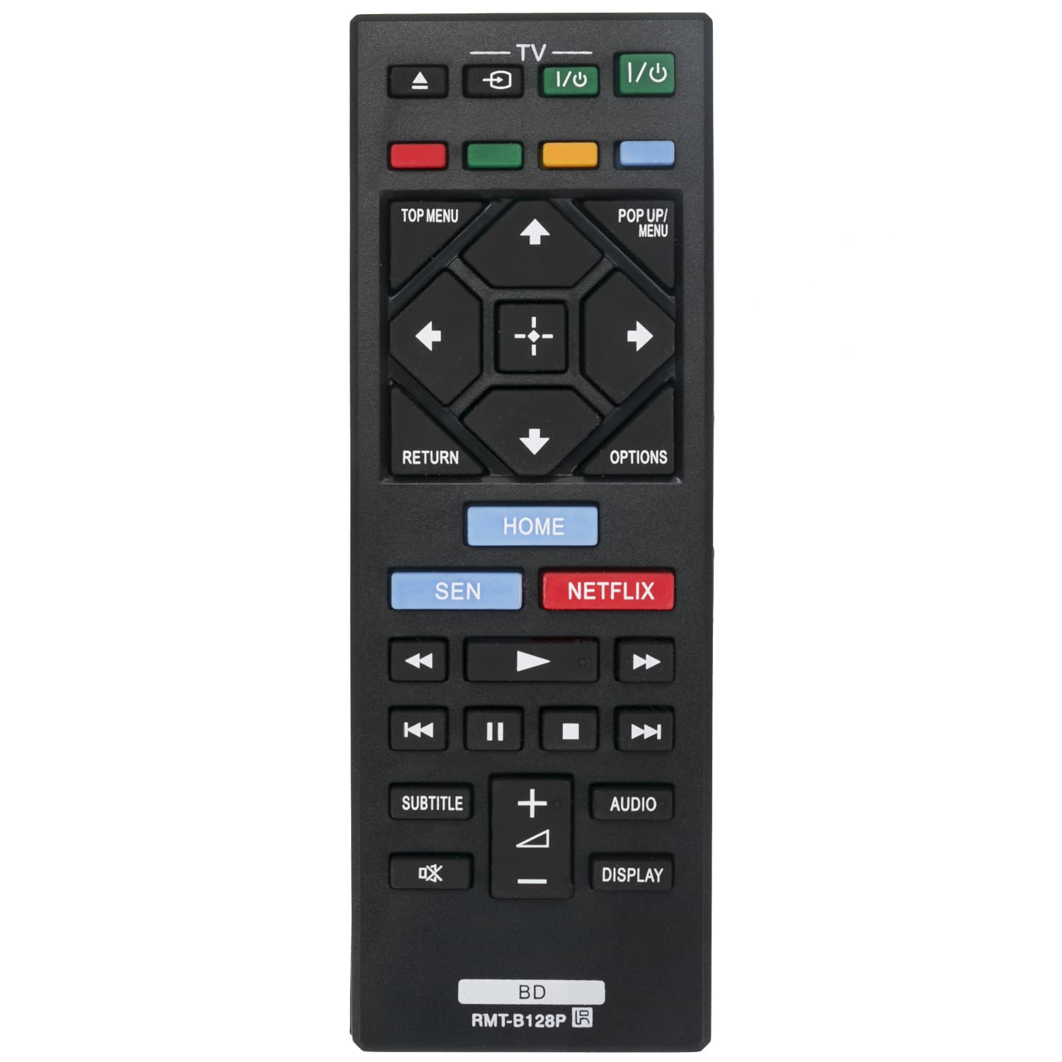 RMT-B128P Replacement Remote Control Fit for Sony Blu-ray Disc DVD Player BDP-S1200 BDP-S3200 BDP-S4200 BDP-S5200 BDP-S6200 BDP-S7200