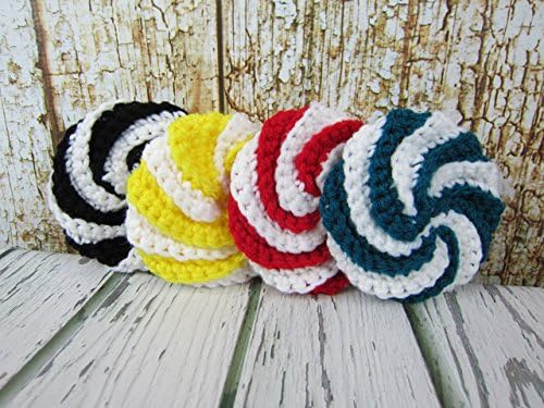 Kitchen Dish Pad Scrubby, Set of 4, Spiral Scrubbies
