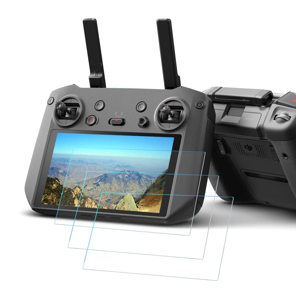 FANZR Screen Protector Compatible for DJI RC Pro Controller, 0.3mm 9H Hardness Anti-Scratch Tempered Glass (3 Pack)