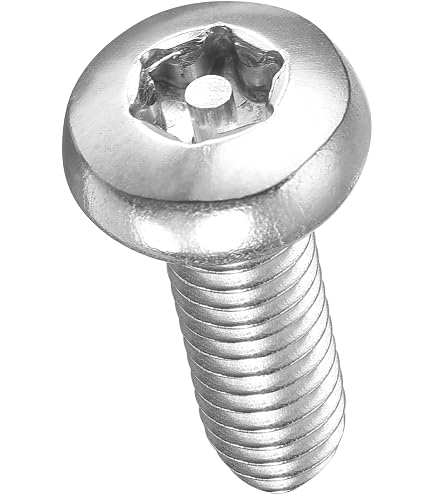 FarDeer Socket Button Machine Screws M6/M8/M10 Machine Screws Torx Machine Anti-Theft Screws Security Silver Screws Anti-Theft Tamper (M10*60mm * 5pcs