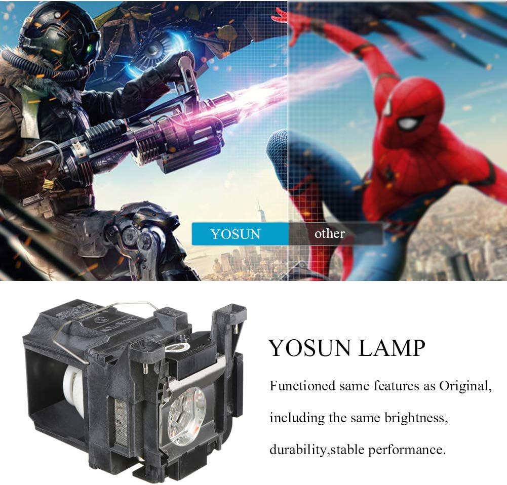 YOSUN v13h010l89 projector lamp bulb for epson elplp89 powerlite home cinema 5040ub 5040ube 5050ub 5050ube 4010 4000 pro cinema 4050 pro cinema 6040ub pro cinema 6050ub replacement projector lamp bulb: Home Audio & Theater