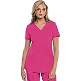 Med Couture Scrub Top Women Missy Fit V-Neck Scrub Top with 3 Pockets, Moisture Wicking Technology - MC702